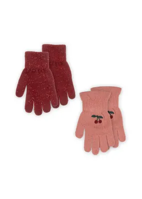 2 PACK FRILL GLOVES - mix pack