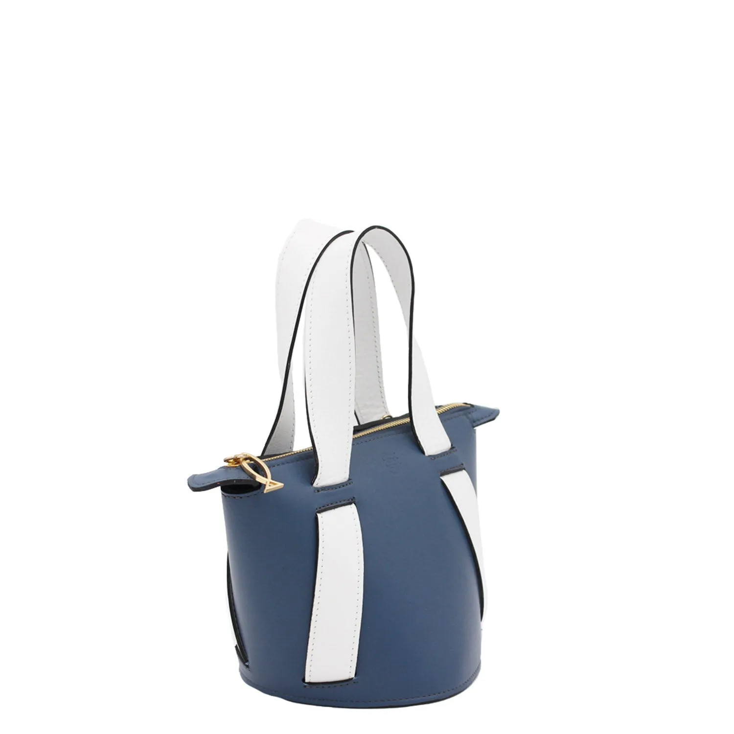 Aegean Blue White | Bucket Bag