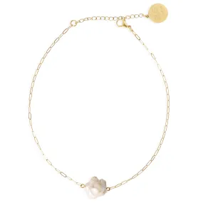DAISY Necklace - Pearl and Gold
