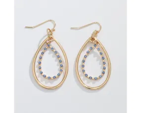 Gold Double Drop Earrings