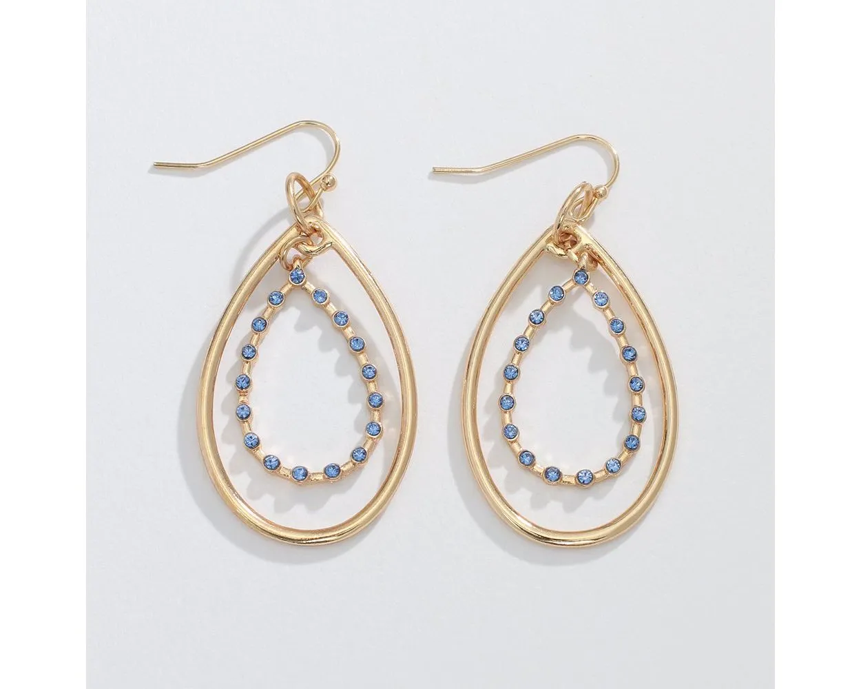 Gold Double Drop Earrings