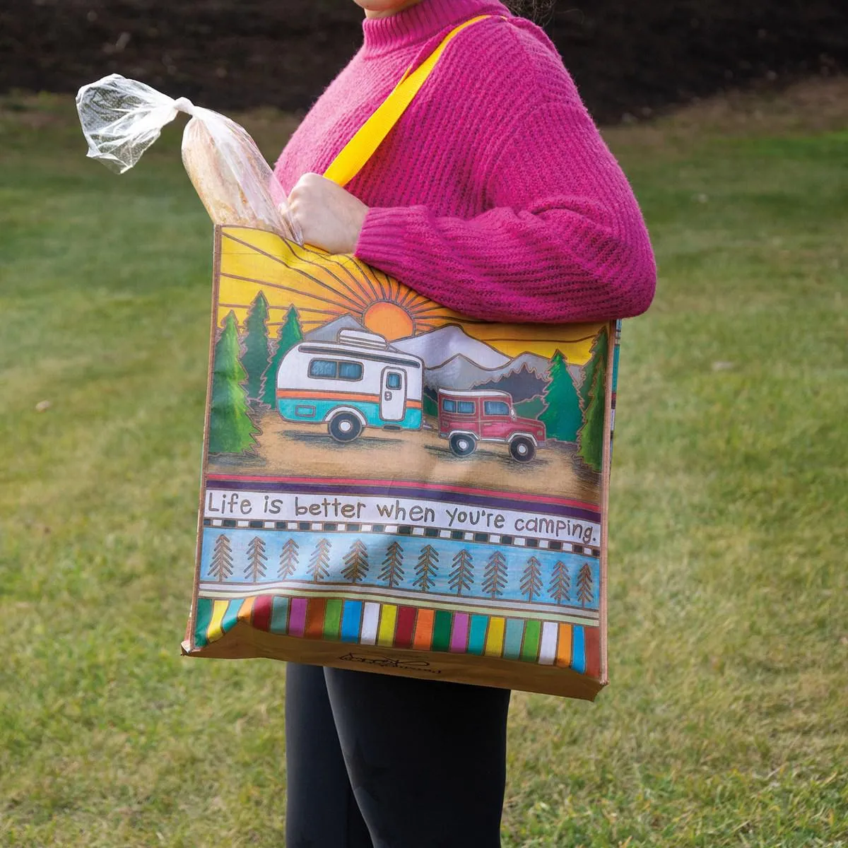 LIFE IS BETTER WHEN YOU'RE CAMPING MARKET TOTE