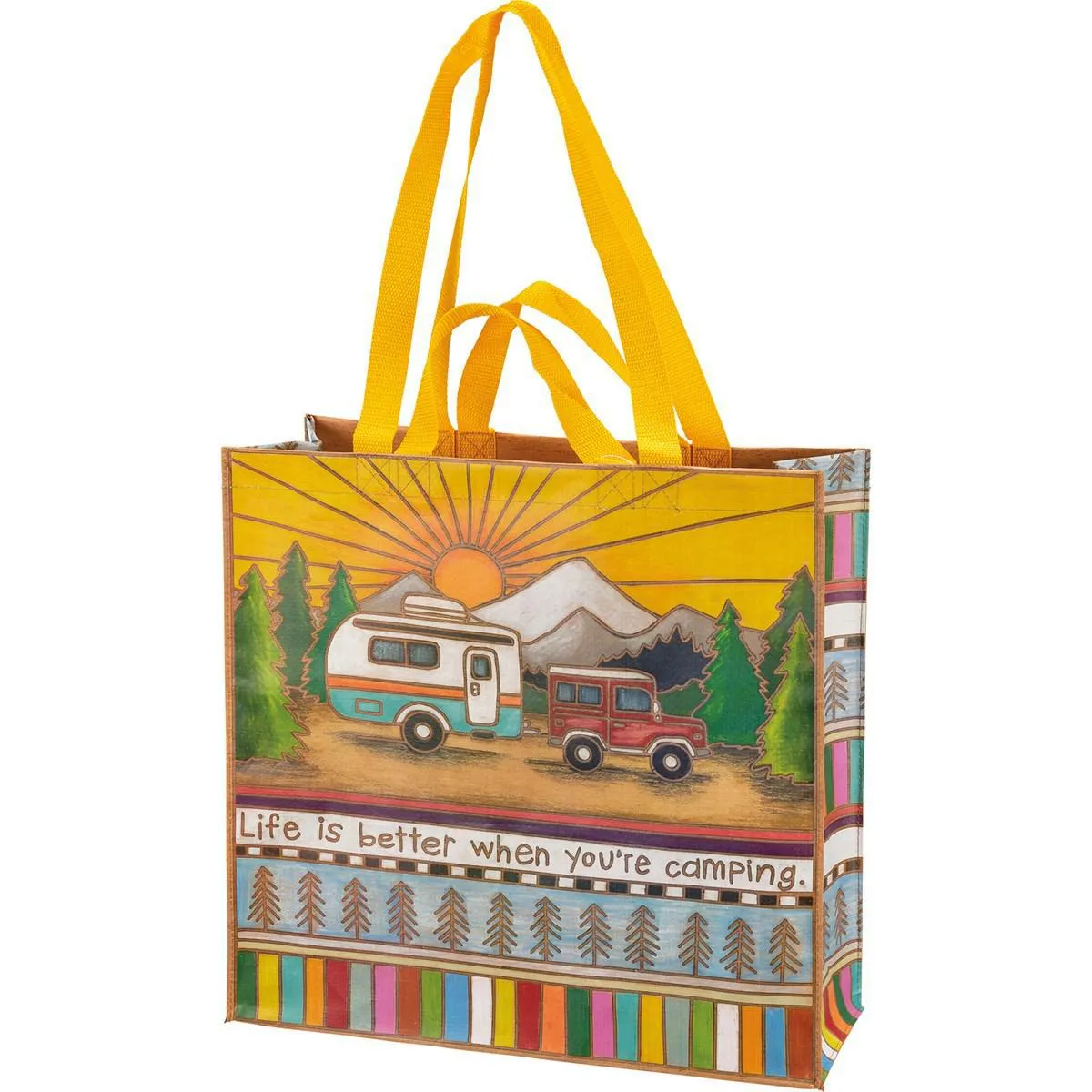LIFE IS BETTER WHEN YOU'RE CAMPING MARKET TOTE