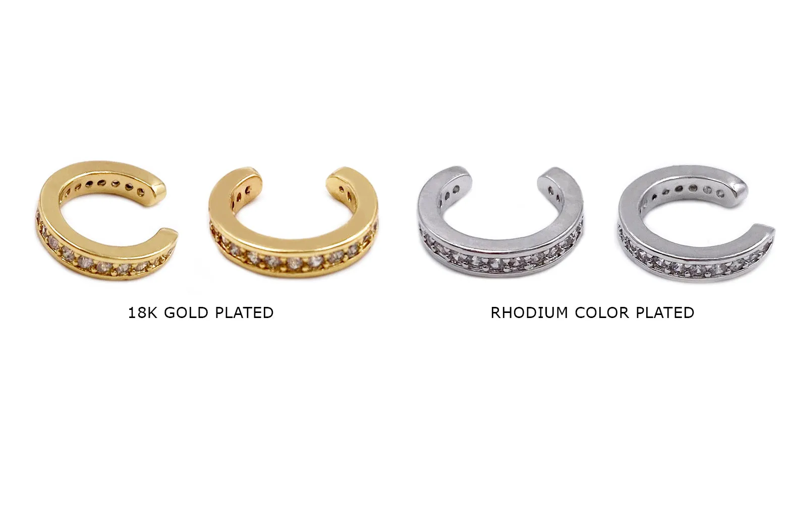 MP3919 Cubic Zirconia Ear Cuff CHOOSE COLOR BELOW
