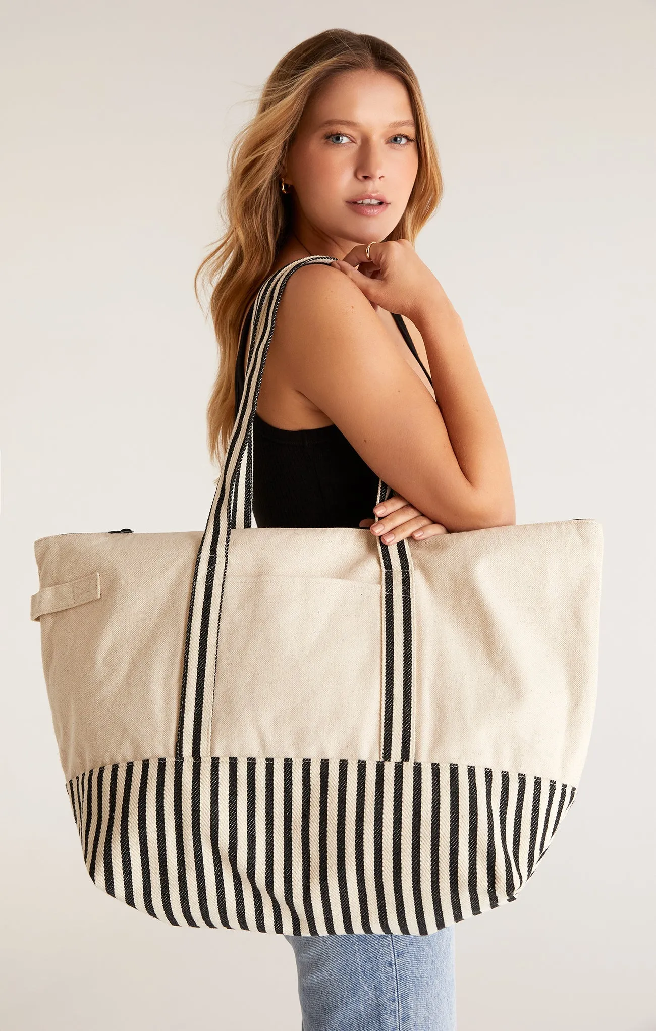 On The Go Stripe Tote