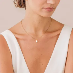 Pearl drop wedding necklace- 'Hermione'