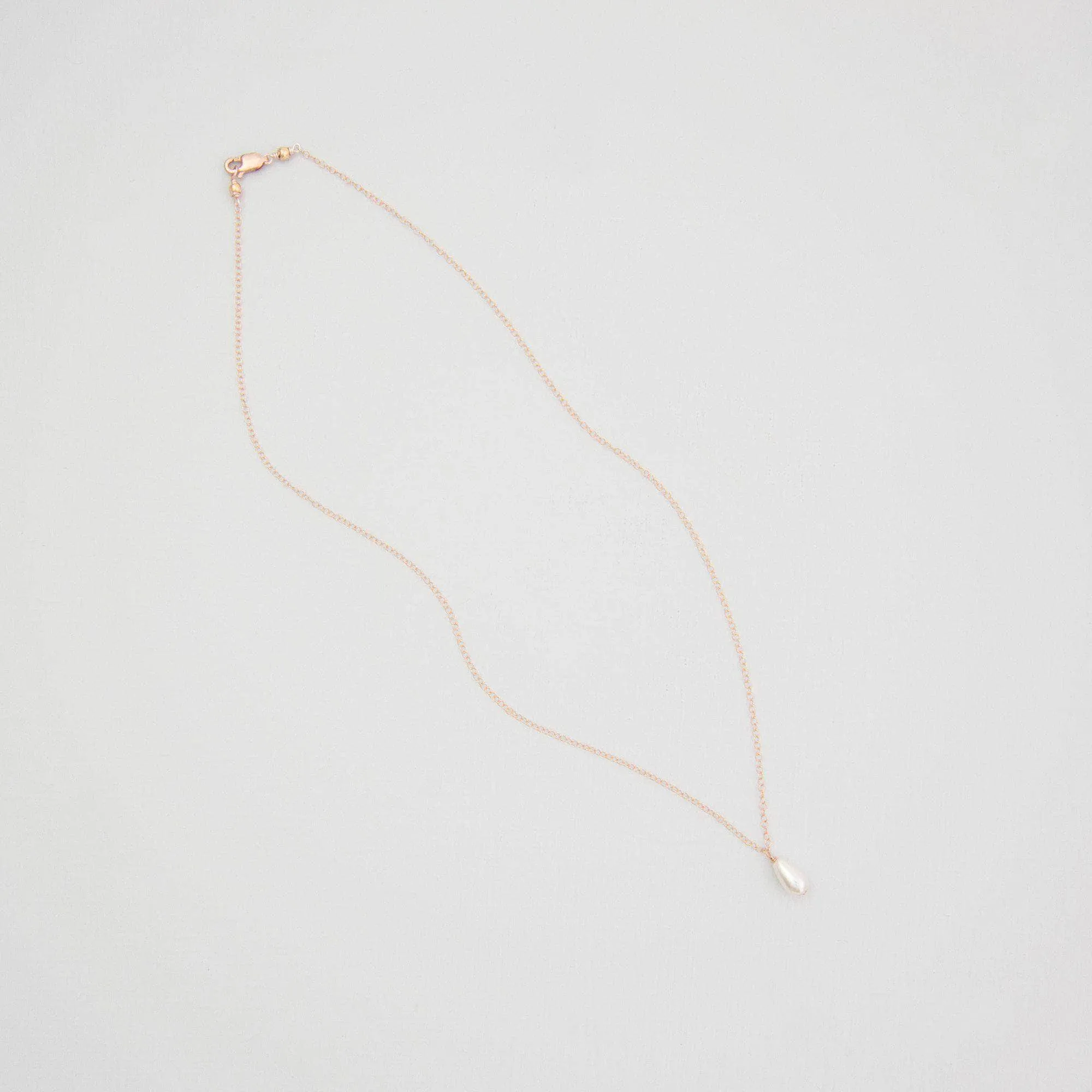 Pearl drop wedding necklace- 'Hermione'