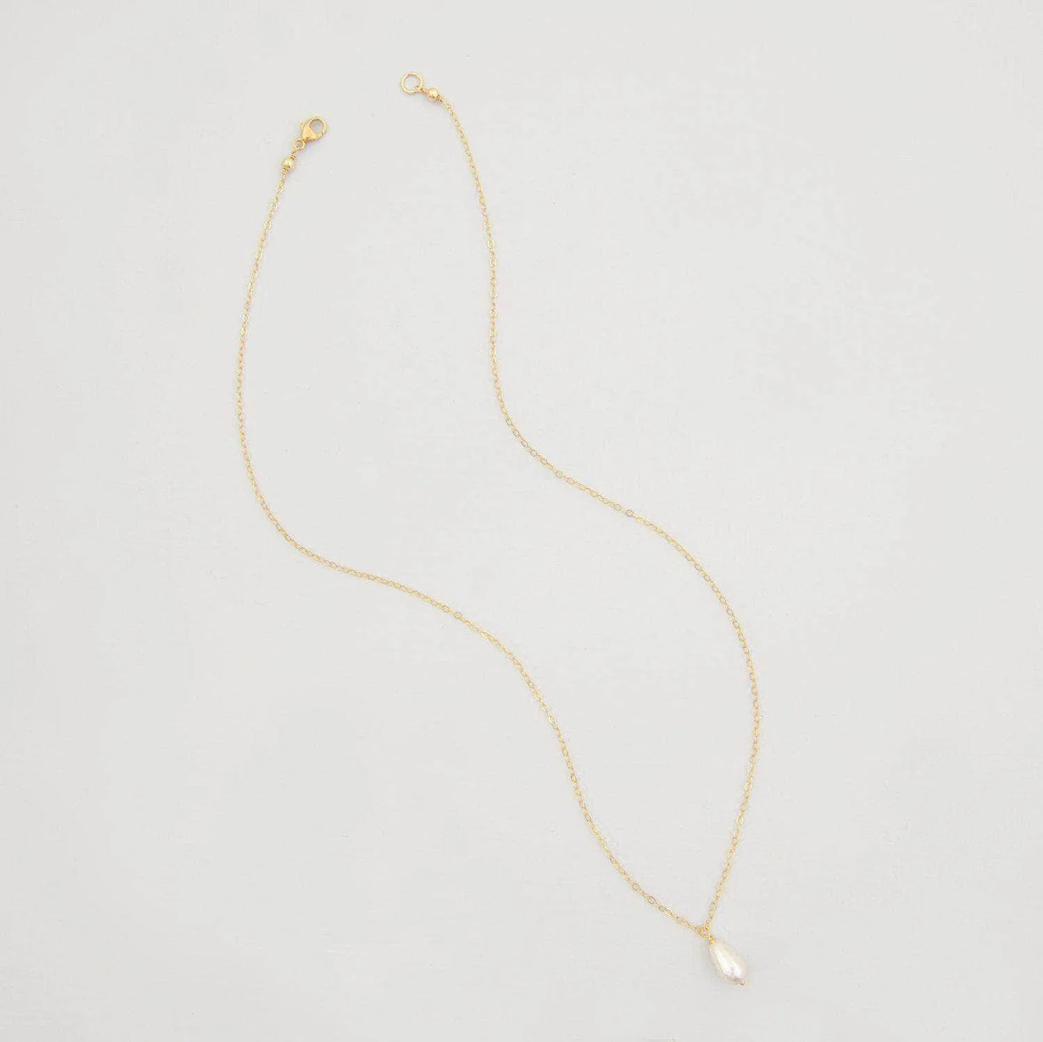 Pearl drop wedding necklace- 'Hermione'