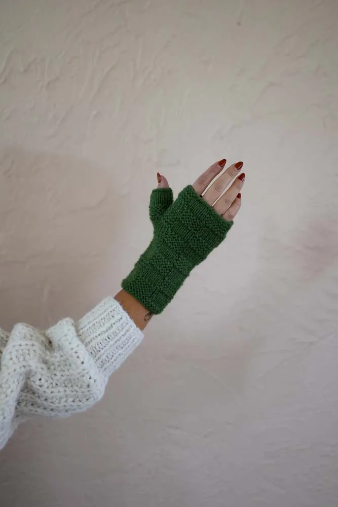 Stela Fingerless Gloves- Verde