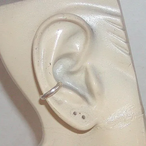 Sterling Silver Thin Smooth Band Ear Cuff
