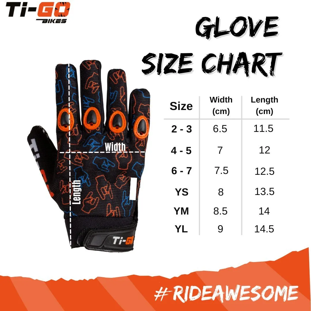 Ti-GO Kids MTB Gloves