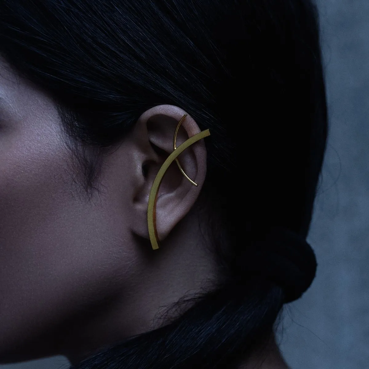 Women Ear Cuffs | Silver Finish Brass | Minimalistic And Smart Wear